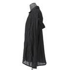 新品 A.F ARTEFACT アーティファクト / シアー 楊柳 / 長袖シャツ / size 2 (BLACK)
