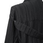 新品 A.F ARTEFACT アーティファクト / シアー 楊柳 / 長袖シャツ / size 2 (BLACK)