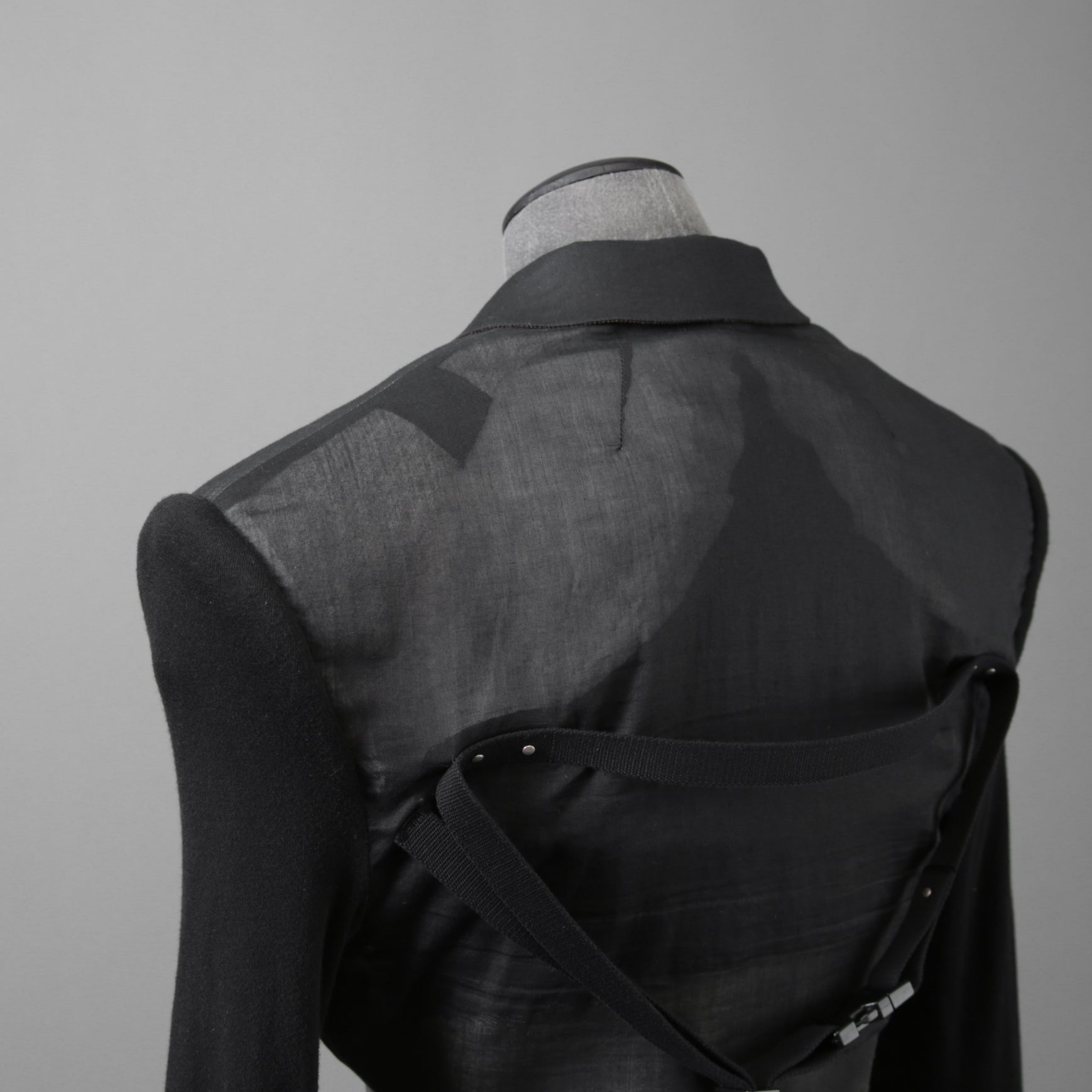 希少 RICK OWENS リックオウエンス / 24SS LIDO / Cobra Micro Tatlin Cropped Blazer / RR01D3754-UMRNC / セミシアー 素材 ジャケット / size 48 (BLACK)