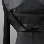 希少 RICK OWENS リックオウエンス / 24SS LIDO / Cobra Micro Tatlin Cropped Blazer / RR01D3754-UMRNC / セミシアー 素材 ジャケット / size 48 (BLACK)
