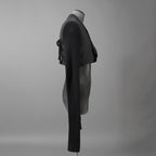 希少 RICK OWENS リックオウエンス / 24SS LIDO / Cobra Micro Tatlin Cropped Blazer / RR01D3754-UMRNC / セミシアー 素材 ジャケット / size 48 (BLACK)