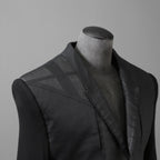 希少 RICK OWENS リックオウエンス / 24SS LIDO / Cobra Micro Tatlin Cropped Blazer / RR01D3754-UMRNC / セミシアー 素材 ジャケット / size 48 (BLACK)
