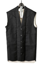 RICK OWENS リックオウエンス / 22FW STROBE JUMBO CUT OUT OUTERSHIRT / size 46 BLACK / NATURAL ジャンボ カットアウト アウターシャツ