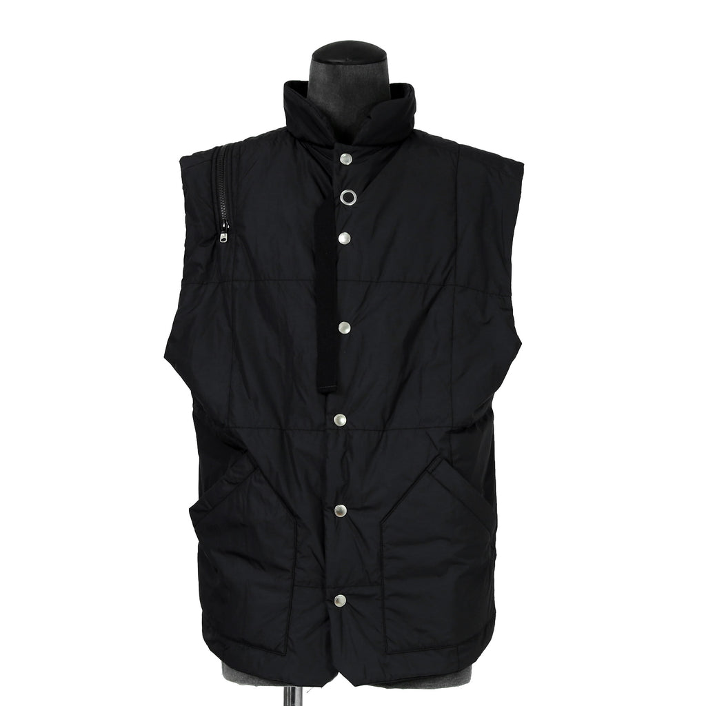 TAKAHIROMIYASHITA TheSoloist. ソロイスト / 2022AW double zip reverse puffy ナイロンベスト / sj.0007AW22 / size.50 (BLACK)