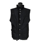 TAKAHIROMIYASHITA TheSoloist. ソロイスト / 2022AW double zip reverse puffy ナイロンベスト / sj.0007AW22 / size.50 (BLACK)