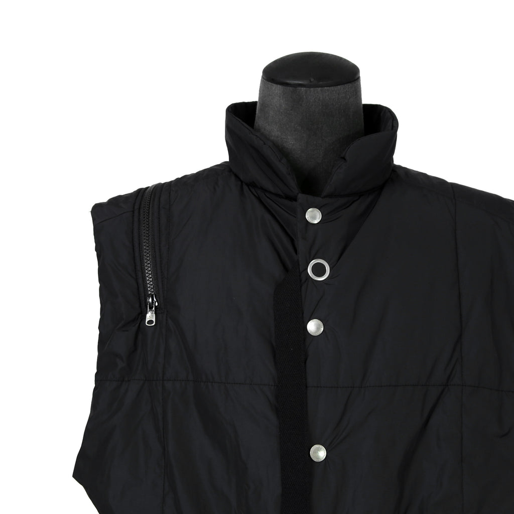 TAKAHIROMIYASHITA TheSoloist. ソロイスト / 2022AW double zip reverse puffy ナイロンベスト / sj.0007AW22 / size.50 (BLACK)
