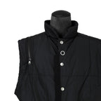 TAKAHIROMIYASHITA TheSoloist. ソロイスト / 2022AW double zip reverse puffy ナイロンベスト / sj.0007AW22 / size.50 (BLACK)