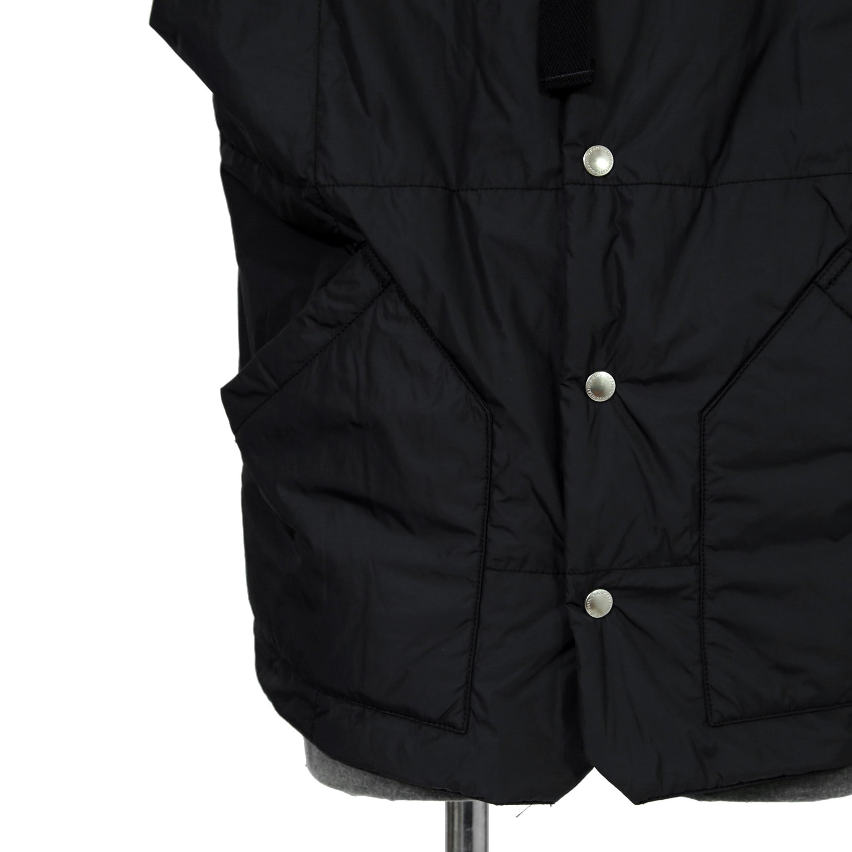 TAKAHIROMIYASHITA TheSoloist. ソロイスト / 2022AW double zip reverse puffy ナイロンベスト / sj.0007AW22 / size.50 (BLACK)