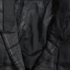 希少 RICK OWENS リックオウエンス / 24SS LIDO / Cobra Micro Tatlin Cropped Blazer / RR01D3754-UMRNC / セミシアー 素材 ジャケット / size 48 (BLACK)