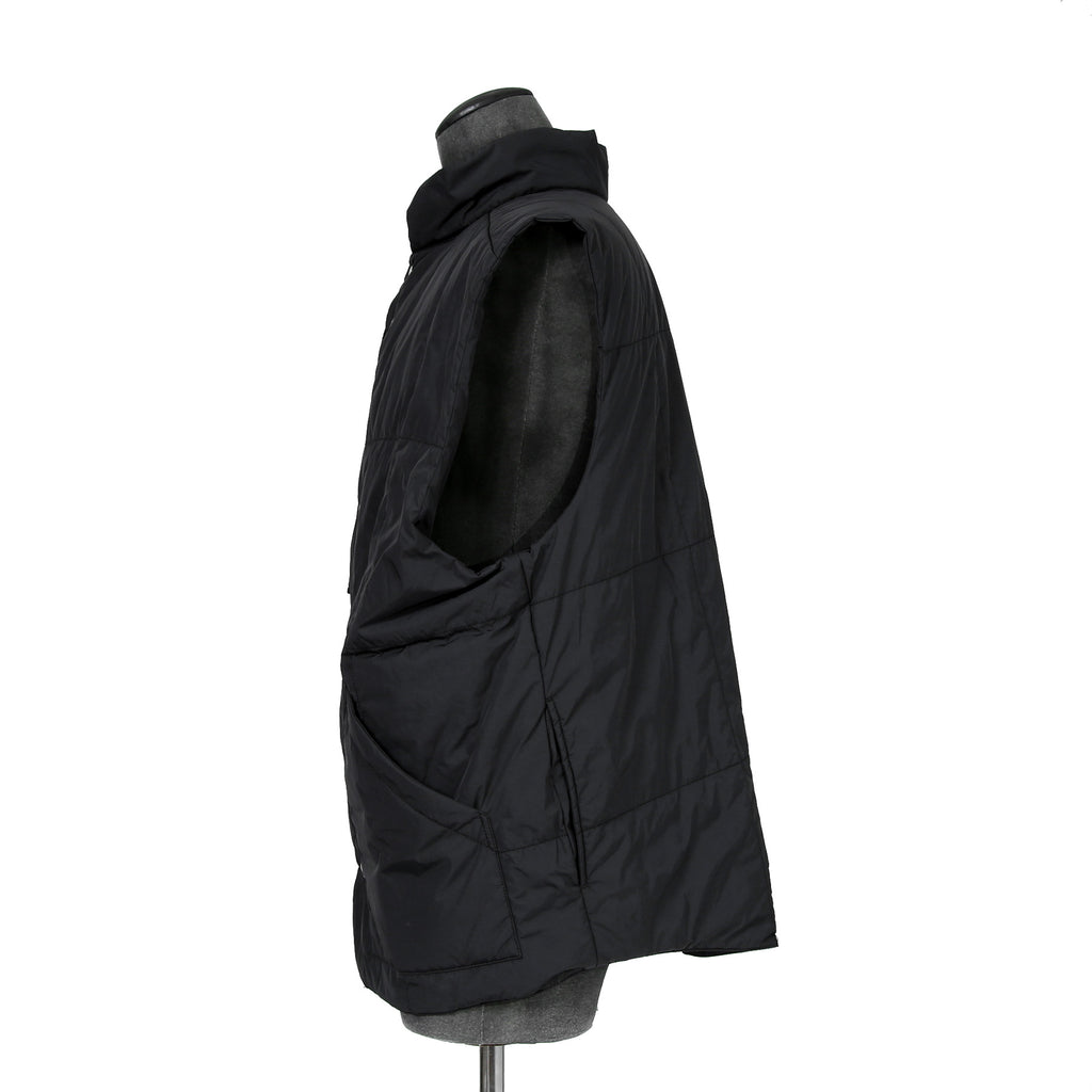 TAKAHIROMIYASHITA TheSoloist. ソロイスト / 2022AW double zip reverse puffy ナイロンベスト / sj.0007AW22 / size.50 (BLACK)