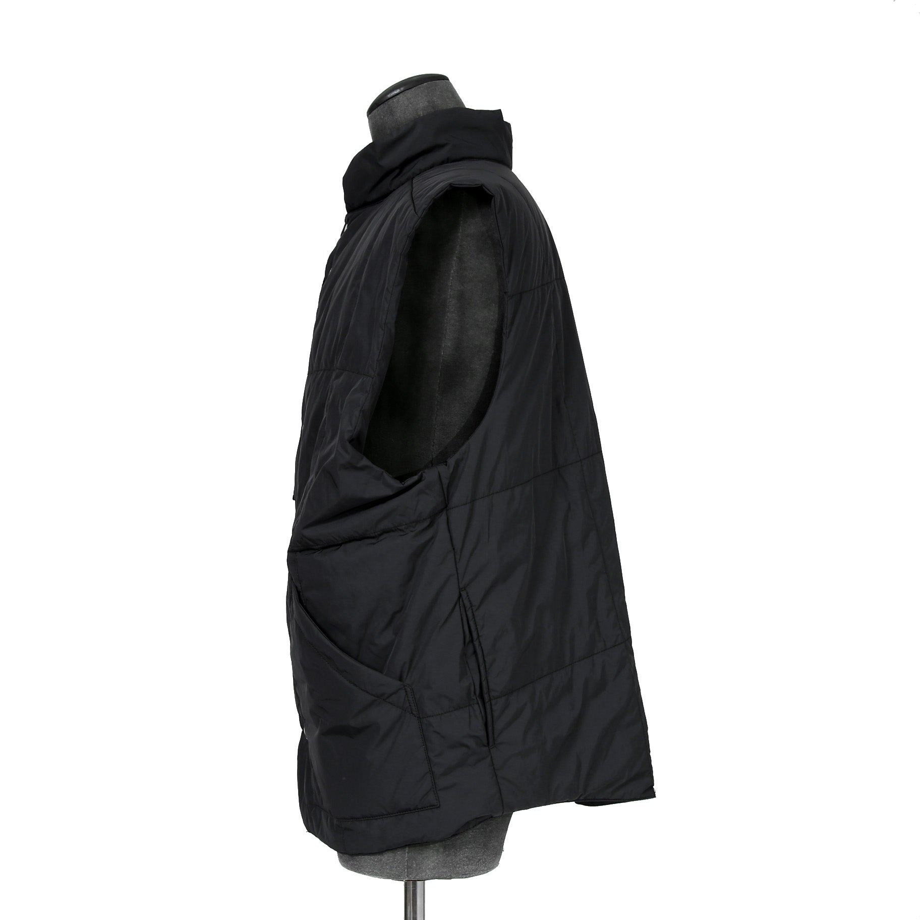 TAKAHIROMIYASHITA TheSoloist. ソロイスト / 2022AW double zip reverse puffy ナイロンベスト / sj.0007AW22 / size.50 (BLACK)