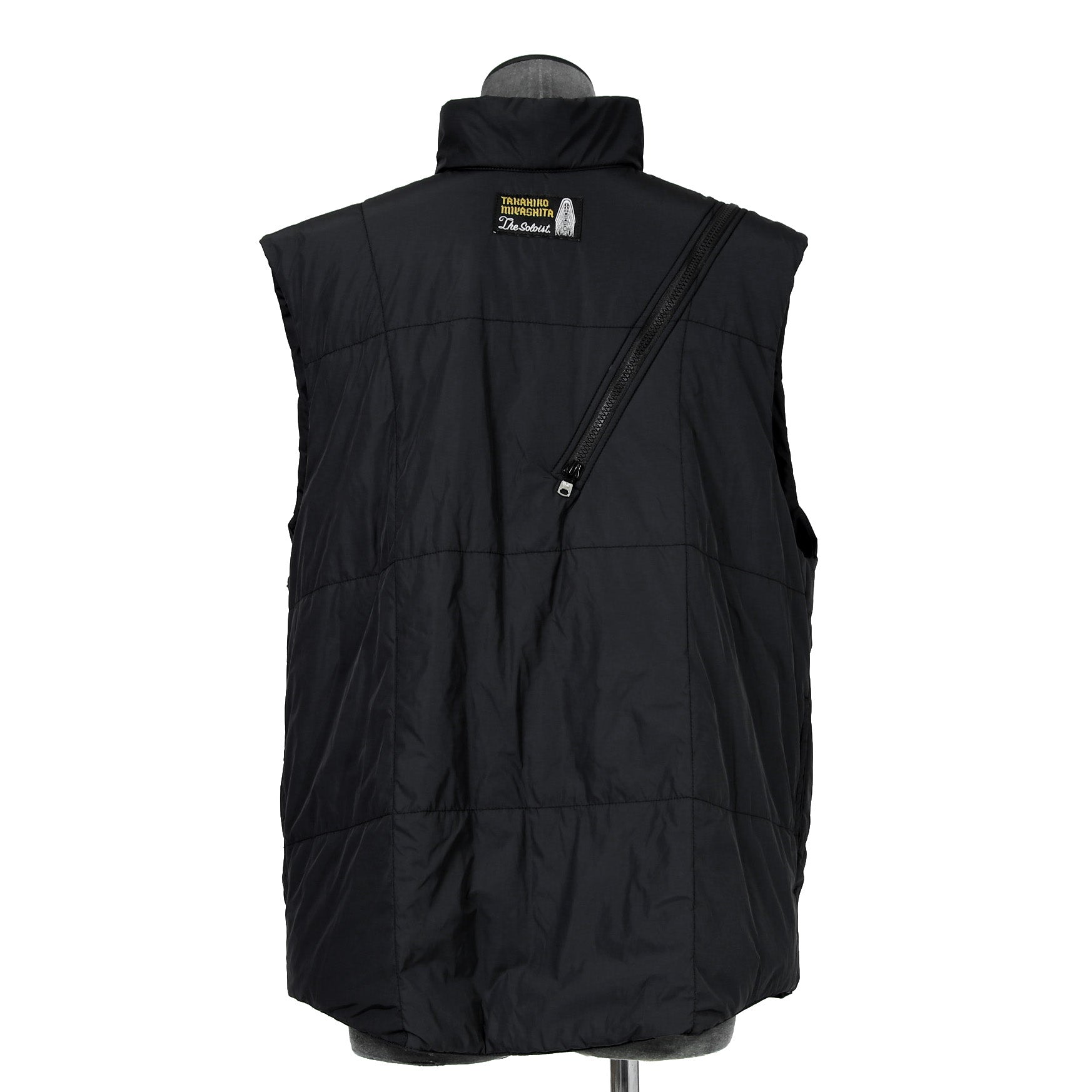TAKAHIROMIYASHITA TheSoloist. ソロイスト / 2022AW double zip reverse puffy ナイロンベスト / sj.0007AW22 / size.50 (BLACK)