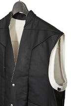 RICK OWENS リックオウエンス / 22FW STROBE JUMBO CUT OUT OUTERSHIRT / size 46 BLACK / NATURAL ジャンボ カットアウト アウターシャツ