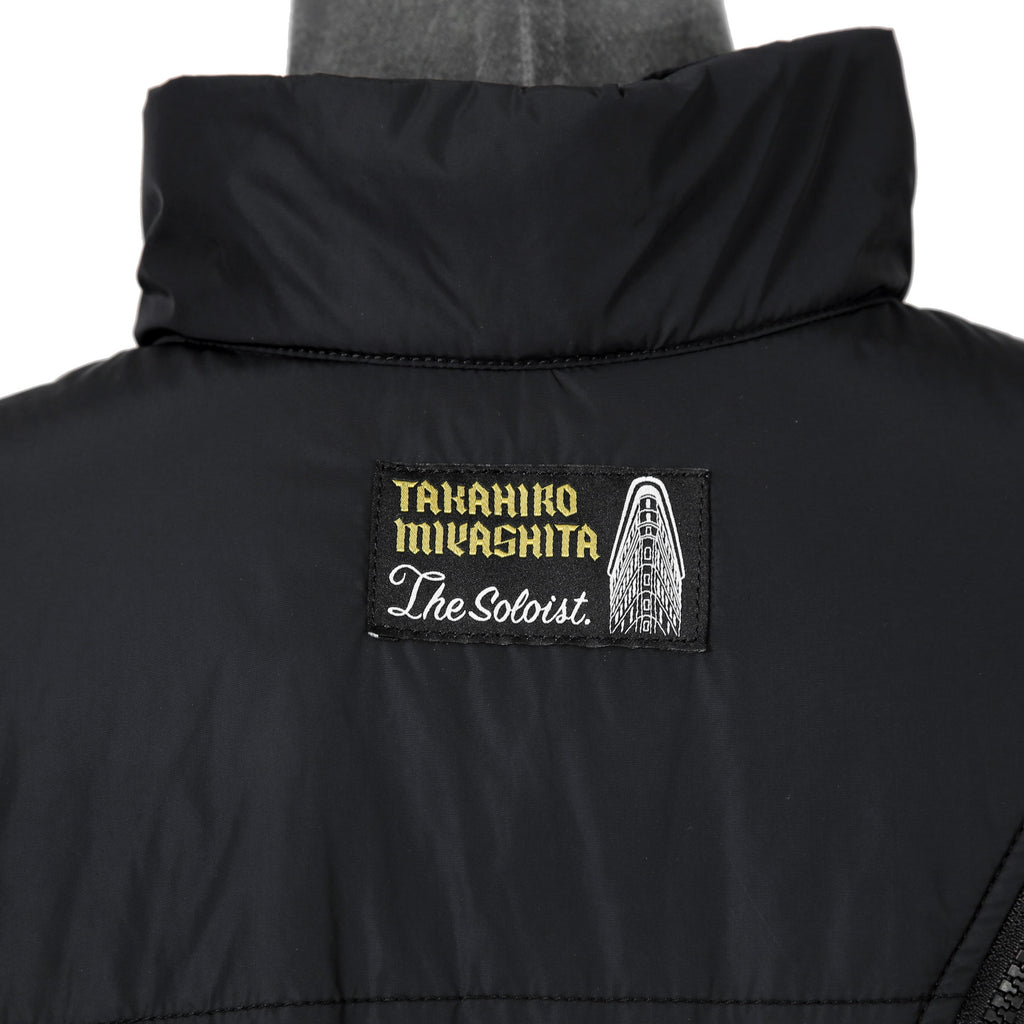 TAKAHIROMIYASHITA TheSoloist. ソロイスト / 2022AW double zip reverse puffy ナイロンベスト / sj.0007AW22 / size.50 (BLACK)