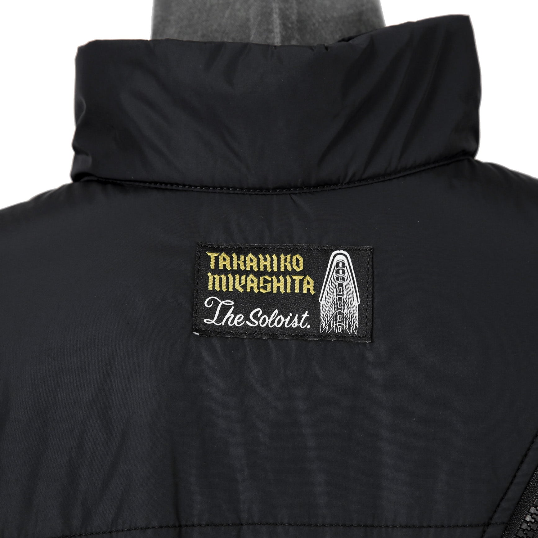 TAKAHIROMIYASHITA TheSoloist. ソロイスト / 2022AW double zip reverse puffy ナイロンベスト / sj.0007AW22 / size.50 (BLACK)