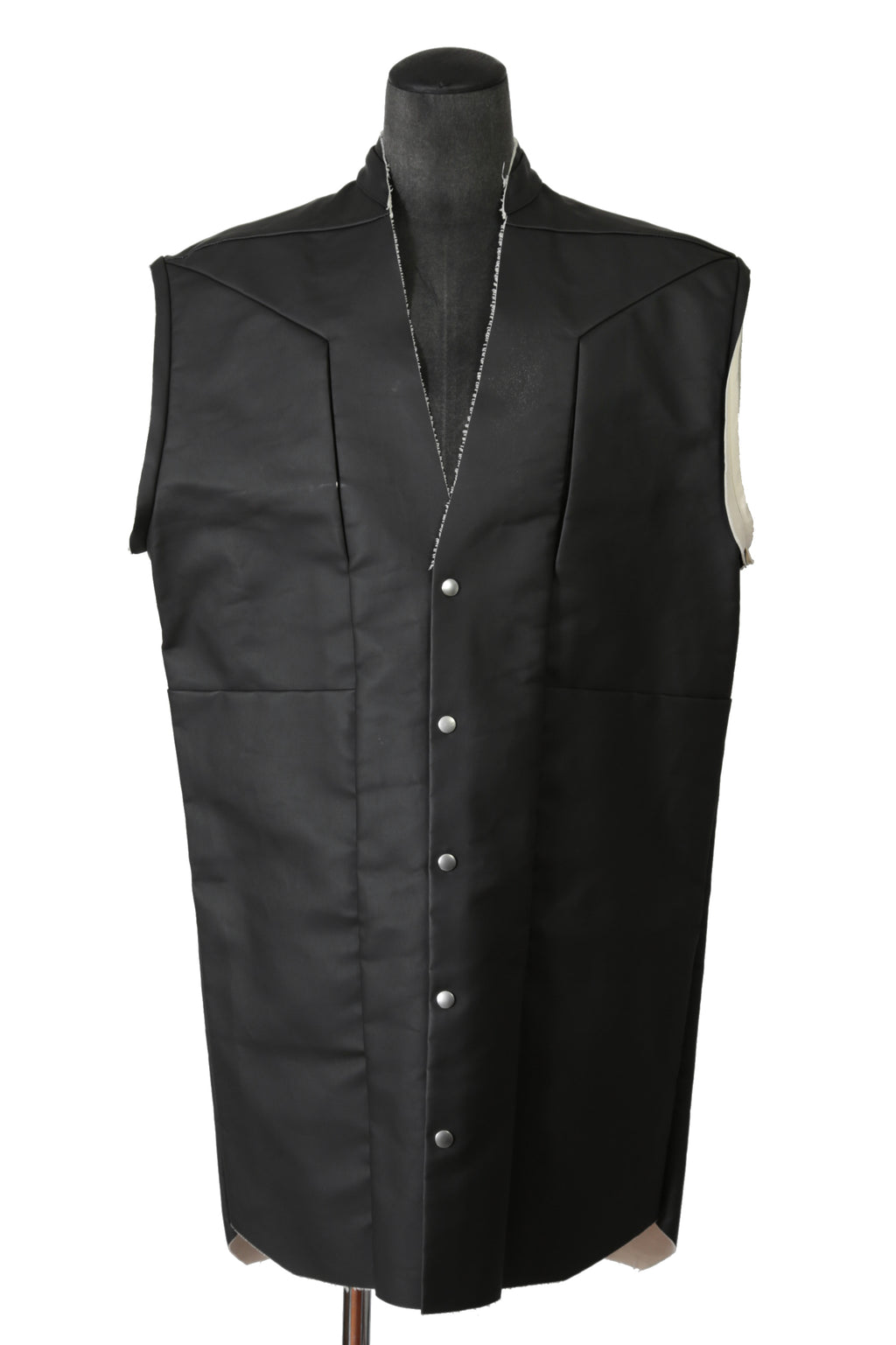 RICK OWENS リックオウエンス / 22FW STROBE JUMBO CUT OUT OUTERSHIRT / size 46 BLACK / NATURAL ジャンボ カットアウト アウターシャツ