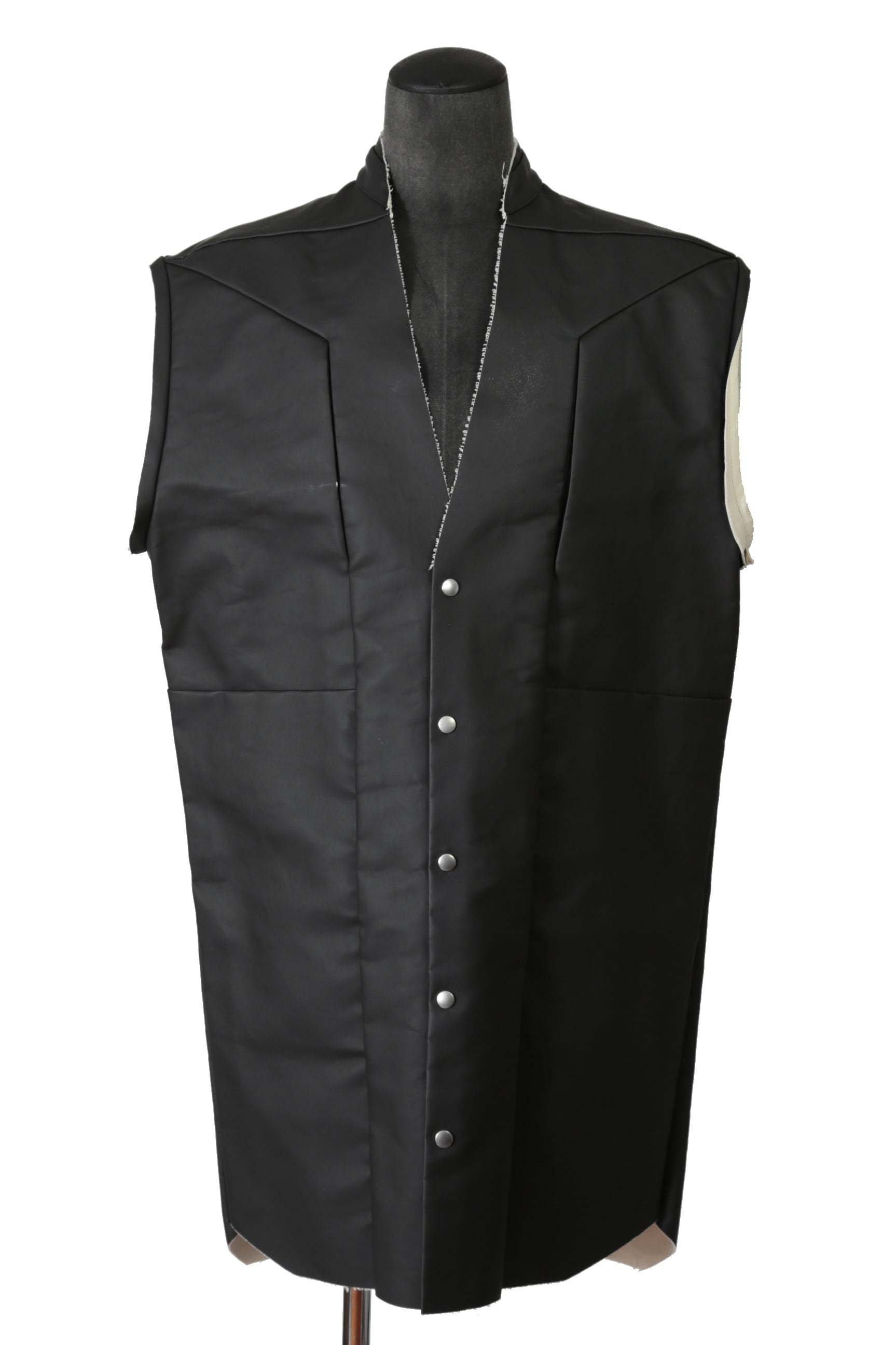RICK OWENS リックオウエンス / 22FW STROBE JUMBO CUT OUT OUTERSHIRT / size 46 BLACK / NATURAL ジャンボ カットアウト アウターシャツ
