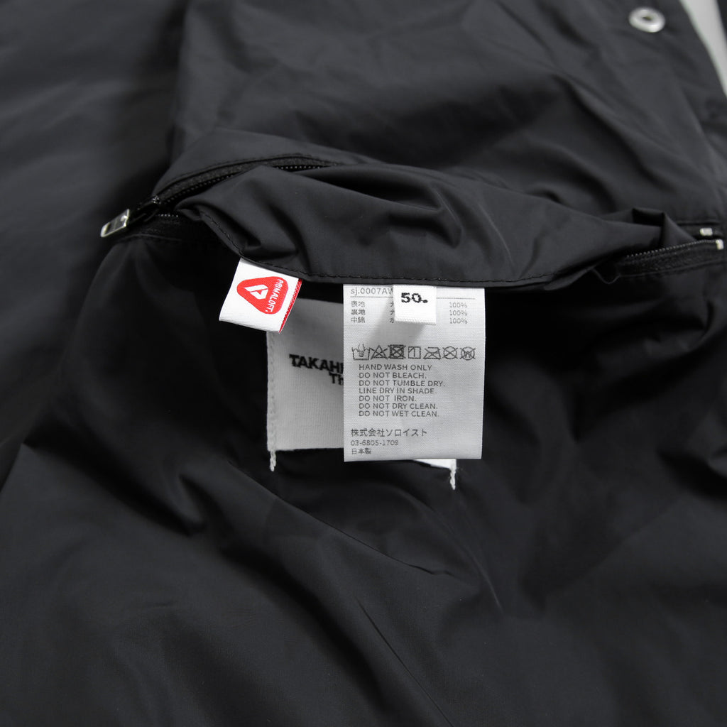 TAKAHIROMIYASHITA TheSoloist. ソロイスト / 2022AW double zip reverse puffy ナイロンベスト / sj.0007AW22 / size.50 (BLACK)