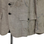 Peng Tai ペンタイ / 24SS 美品 Linen Hand Dyed Hunting Jacket / size 46 (Worm Wood)