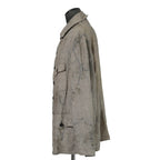 Peng Tai ペンタイ / 24SS 美品 Linen Hand Dyed Hunting Jacket / size 46 (Worm Wood)