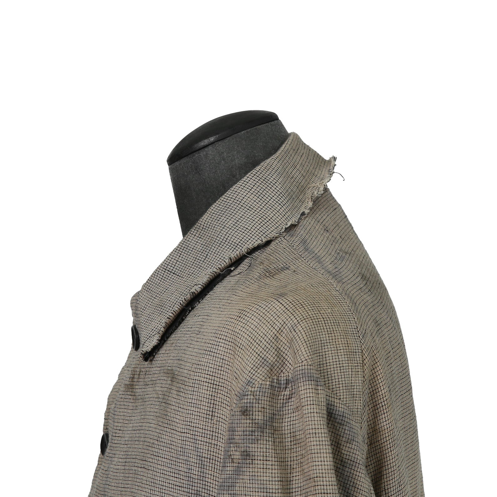 Peng Tai ペンタイ / 24SS 美品 Linen Hand Dyed Hunting Jacket / size 46 (Worm Wood)
