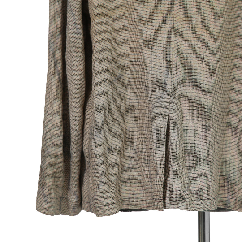 Peng Tai ペンタイ / 24SS 美品 Linen Hand Dyed Hunting Jacket / size 46 (Worm Wood)