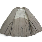 Peng Tai ペンタイ / 24SS 美品 Linen Hand Dyed Hunting Jacket / size 46 (Worm Wood)