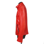 CAROL CHRISTIAN POELL キャロルクリスチャンポエル / 美品2016 KANGAROO O.D / HIGH NECK LEATHER JACKET / size 46 (RED)