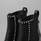 Christian Louboutin クリスチャンルブタン / Out Line Spike Lug アウトライン スパイク ブーツ / スタッズ サイドゴアブーツ / size 35.5 (22.5cm) BLACK レディース シューズ