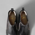 Christian Louboutin クリスチャンルブタン / Out Line Spike Lug アウトライン スパイク ブーツ / スタッズ サイドゴアブーツ / size 35.5 (22.5cm) BLACK レディース シューズ