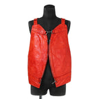 CAROL CHRISTIAN POELL キャロルクリスチャンポエル / 2017 美品 KANGAROO O.D / LEATHER VEST BAG / size 46 (RED)