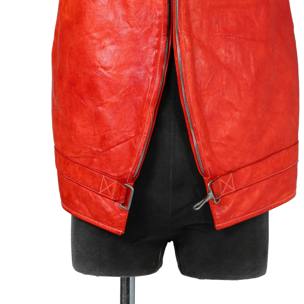 CAROL CHRISTIAN POELL キャロルクリスチャンポエル / 2017 美品 KANGAROO O.D / LEATHER VEST BAG / size 46 (RED)