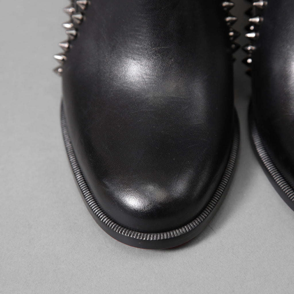 Christian Louboutin クリスチャンルブタン / Out Line Spike Lug アウトライン スパイク ブーツ / スタッズ サイドゴアブーツ / size 35.5 (22.5cm) BLACK レディース シューズ