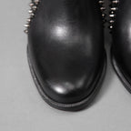 Christian Louboutin クリスチャンルブタン / Out Line Spike Lug アウトライン スパイク ブーツ / スタッズ サイドゴアブーツ / size 35.5 (22.5cm) BLACK レディース シューズ