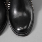Christian Louboutin クリスチャンルブタン / Out Line Spike Lug アウトライン スパイク ブーツ / スタッズ サイドゴアブーツ / size 35.5 (22.5cm) BLACK レディース シューズ