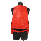 CAROL CHRISTIAN POELL キャロルクリスチャンポエル / 2017 美品 KANGAROO O.D / LEATHER VEST BAG / size 46 (RED)