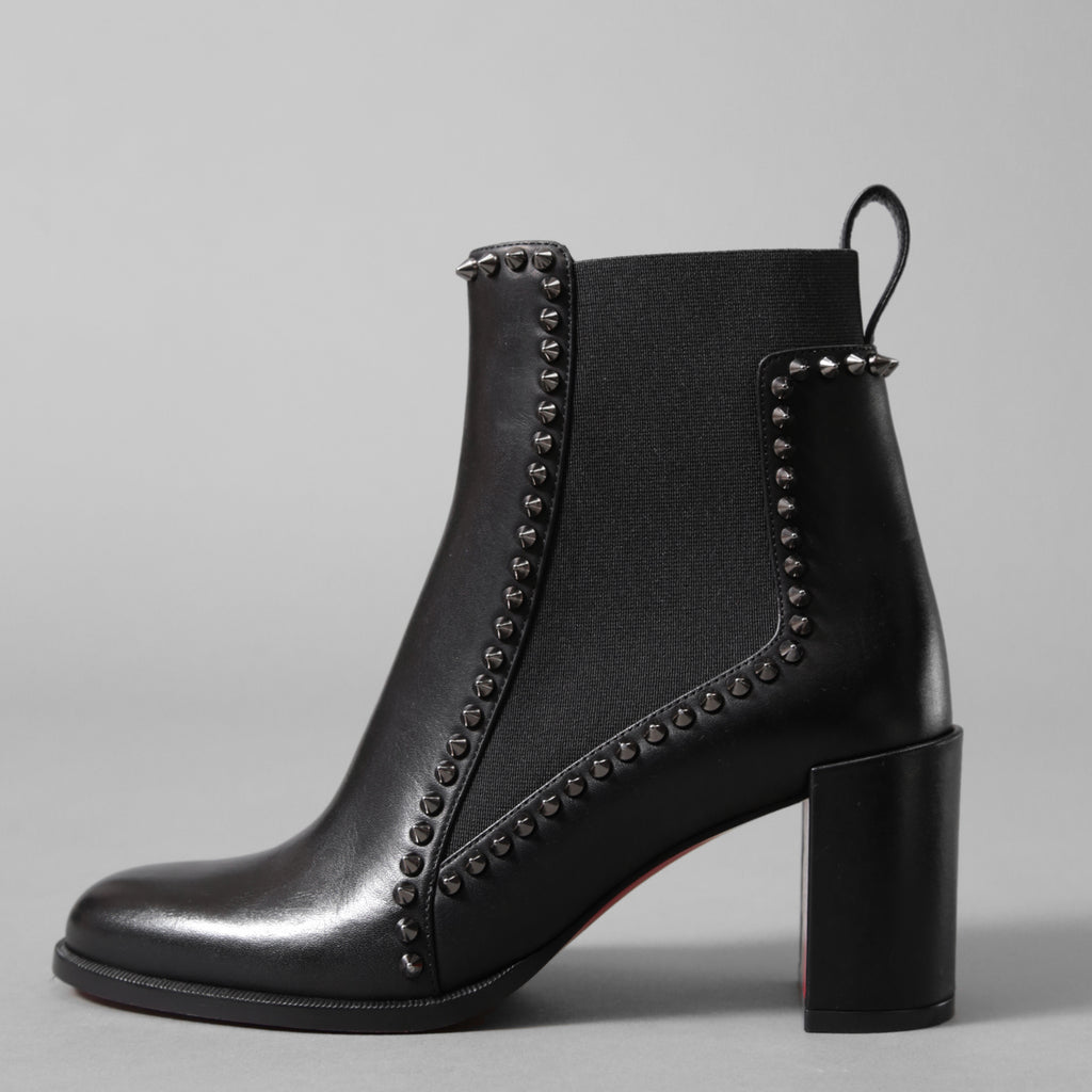 Christian Louboutin クリスチャンルブタン / Out Line Spike Lug アウトライン スパイク ブーツ / スタッズ サイドゴアブーツ / size 35.5 (22.5cm) BLACK レディース シューズ