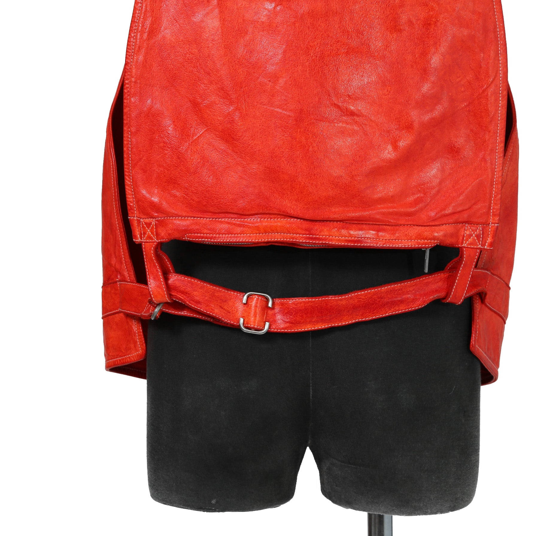 CAROL CHRISTIAN POELL キャロルクリスチャンポエル / 2017 美品 KANGAROO O.D / LEATHER VEST BAG / size 46 (RED)