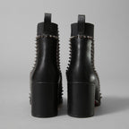 Christian Louboutin クリスチャンルブタン / Out Line Spike Lug アウトライン スパイク ブーツ / スタッズ サイドゴアブーツ / size 35.5 (22.5cm) BLACK レディース シューズ