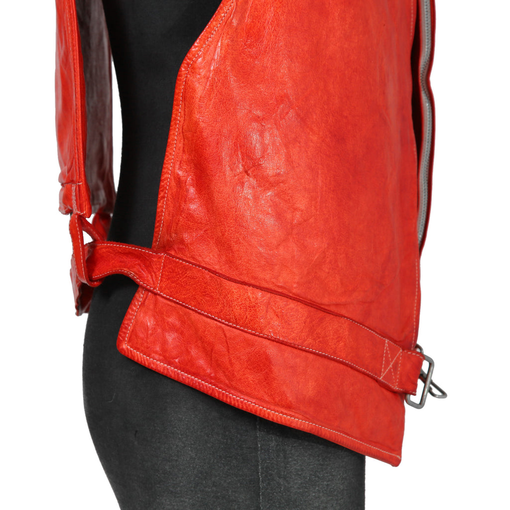 CAROL CHRISTIAN POELL キャロルクリスチャンポエル / 2017 美品 KANGAROO O.D / LEATHER VEST BAG / size 46 (RED)