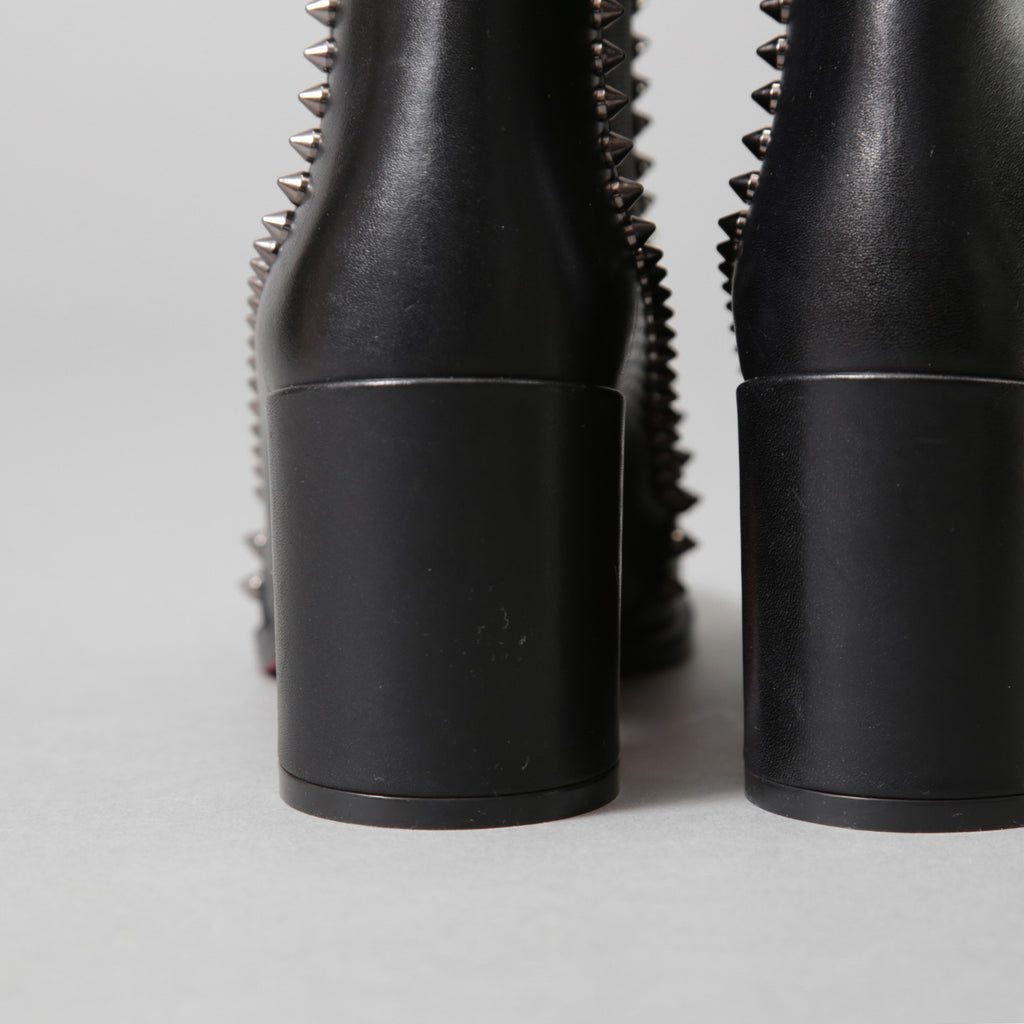Christian Louboutin クリスチャンルブタン / Out Line Spike Lug アウトライン スパイク ブーツ / スタッズ サイドゴアブーツ / size 35.5 (22.5cm) BLACK レディース シューズ