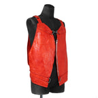 CAROL CHRISTIAN POELL キャロルクリスチャンポエル / 2017 美品 KANGAROO O.D / LEATHER VEST BAG / size 46 (RED)