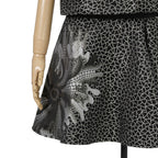 希少 LOUIS VUITTON x YAYOI KUSAMA ルイヴィトン 草間彌生 コラボ / 2023SS サイケデリックフラワー ミニラップ スカート  / size 38 (M) BLACK