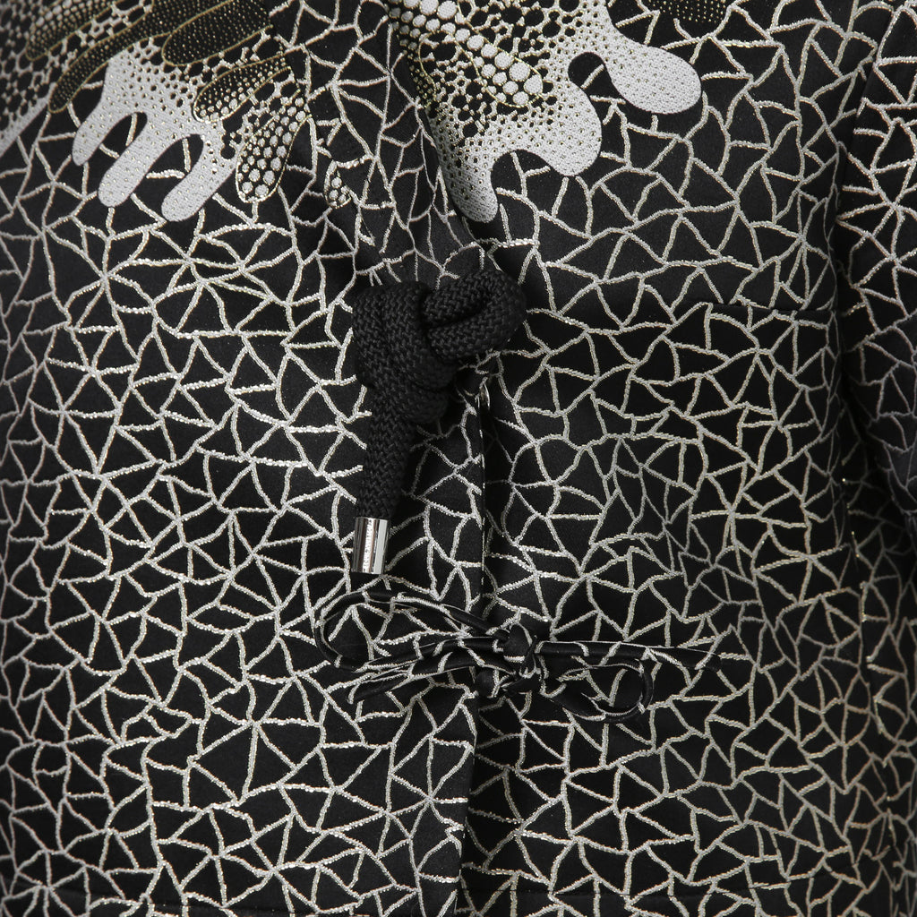 超希少 LOUIS VUITTON x YAYOI KUSAMA ルイヴィトン 草間彌生 コラボ / 2023SS サイケデリックフラワー ラップ トップス / 半袖 / size 38 (M) BLACK / RW231J VF5 FOB26