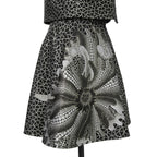 希少 LOUIS VUITTON x YAYOI KUSAMA ルイヴィトン 草間彌生 コラボ / 2023SS サイケデリックフラワー ミニラップ スカート  / size 38 (M) BLACK