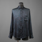新品 Geoffrey B. Small ジェフリー B.スモール / 25SS classic tailored long sleeve shirt 長袖シャツ/ EV9S14SPECIAL / size XS (BLUE×GRAY)