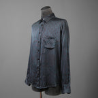 新品 Geoffrey B. Small ジェフリー B.スモール / 25SS classic tailored long sleeve shirt 長袖シャツ/ EV9S14SPECIAL / size XS (BLUE×GRAY)