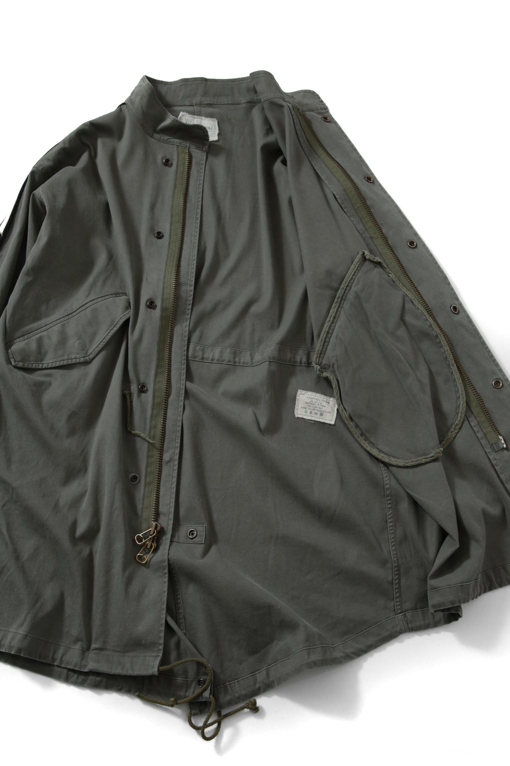 美品 GREG LAUREN グレッグローレン / Fishtail Palka / モッズコート / size 1 (LIGHT KHAKI) ミリタリー 再構築