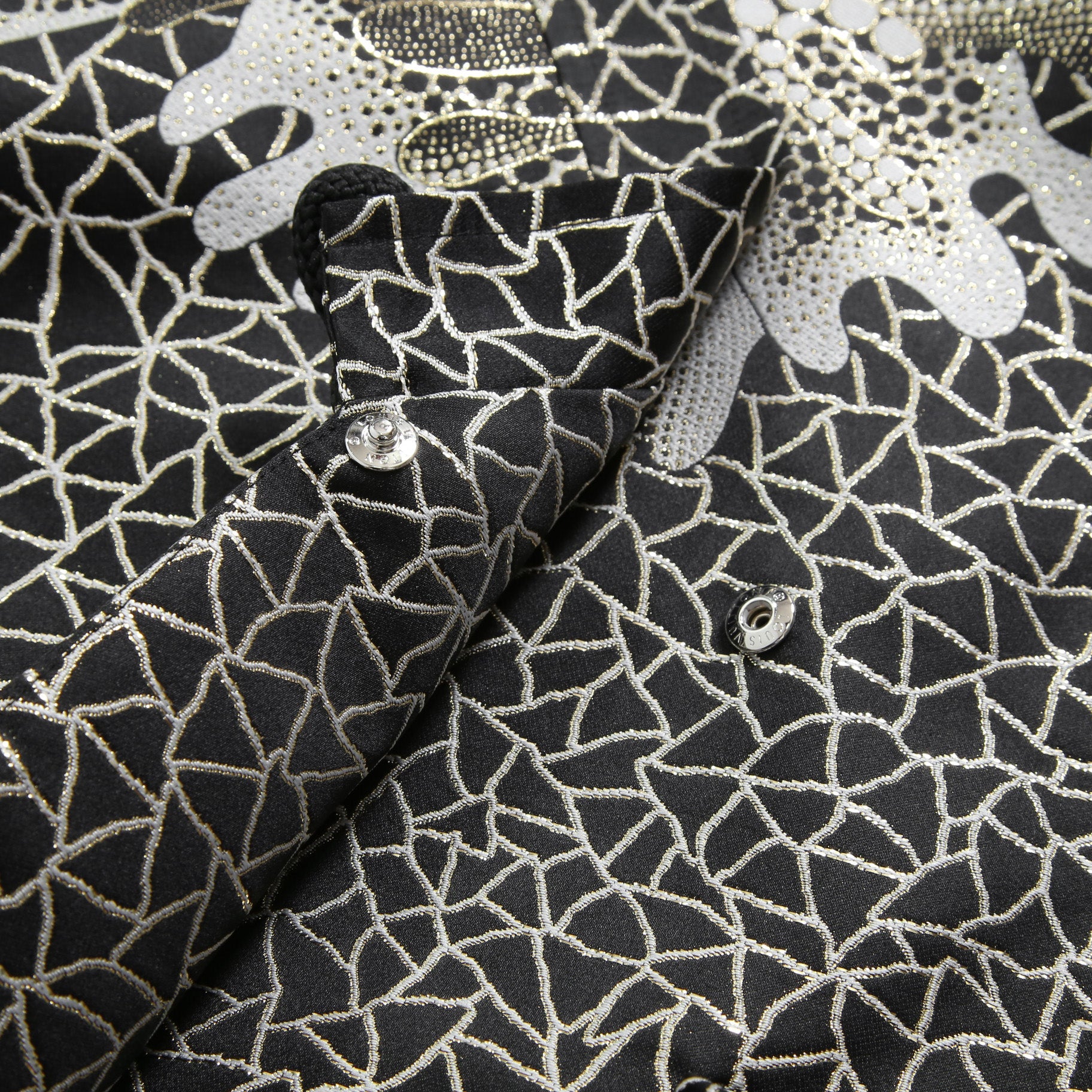 超希少 LOUIS VUITTON x YAYOI KUSAMA ルイヴィトン 草間彌生 コラボ / 2023SS サイケデリックフラワー ラップ トップス / 半袖 / size 38 (M) BLACK / RW231J VF5 FOB26