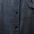 新品 Geoffrey B. Small ジェフリー B.スモール / 25SS classic tailored long sleeve shirt 長袖シャツ/ EV9S14SPECIAL / size XS (BLUE×GRAY)
